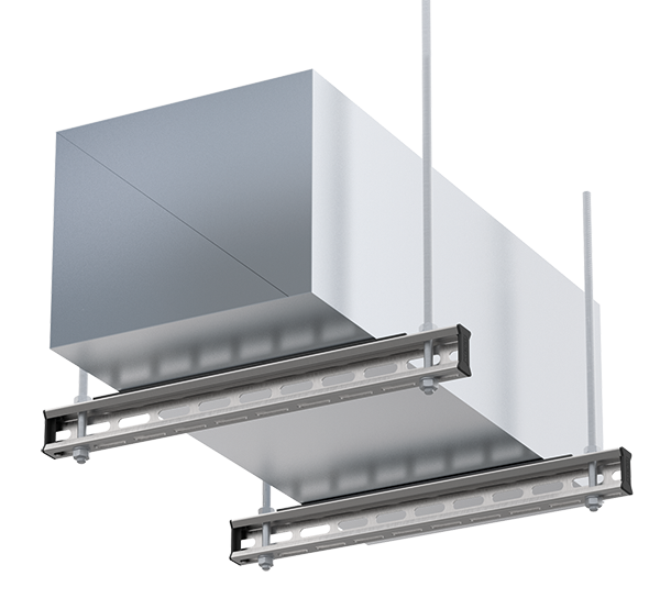 Mefa EF Signum takjärn, installationsprofiler för rektangulära ventilationskanaler